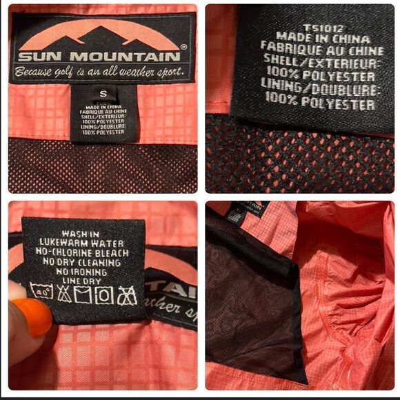 Sun Mountain Golf Rain Coat SMALL - Picture 13 of 14